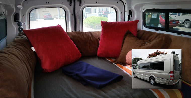 Sprinter van beds, seats and cushions
