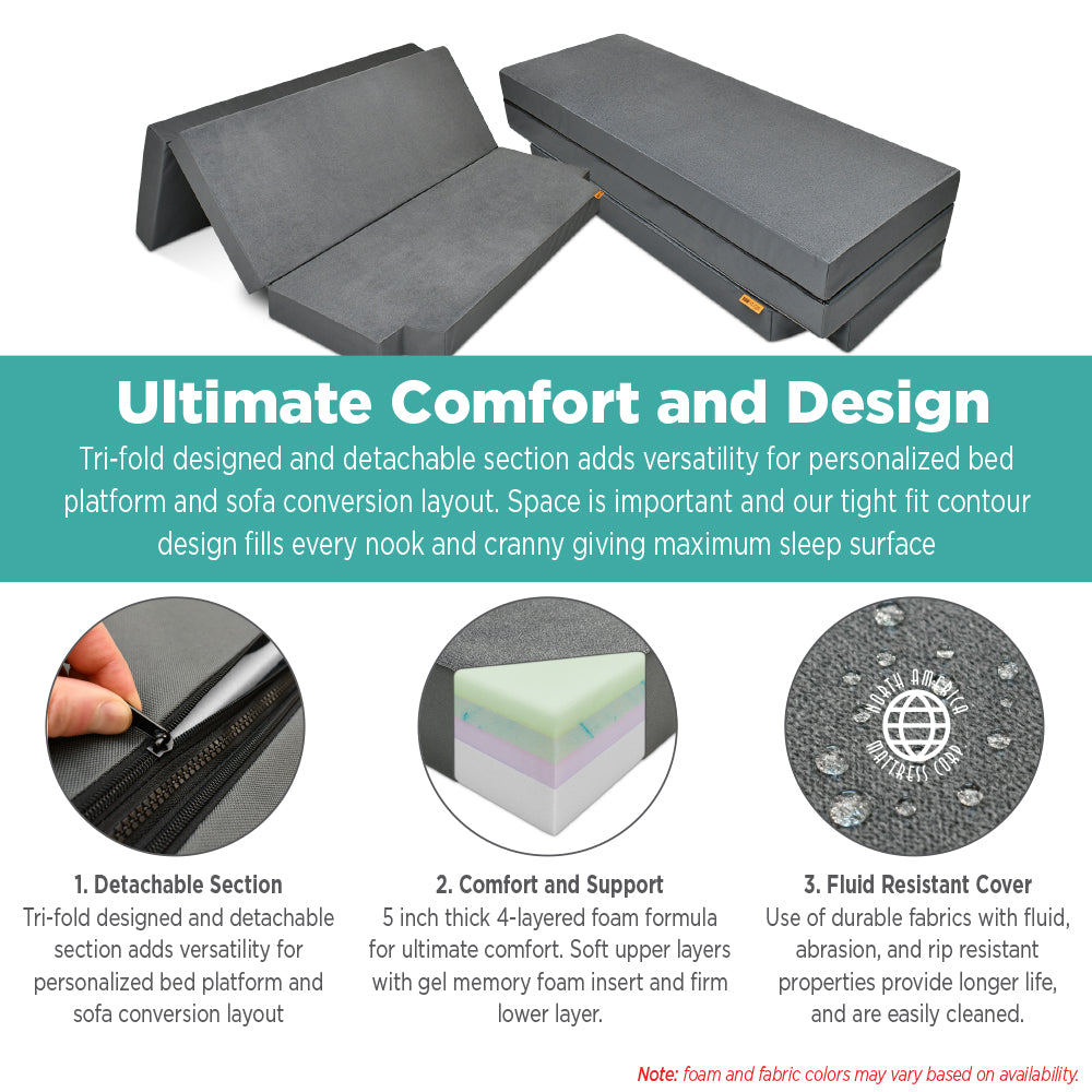 Multivan Mattress Ultimate Tri-Fold Van Mattress - North America Mattress Corp.