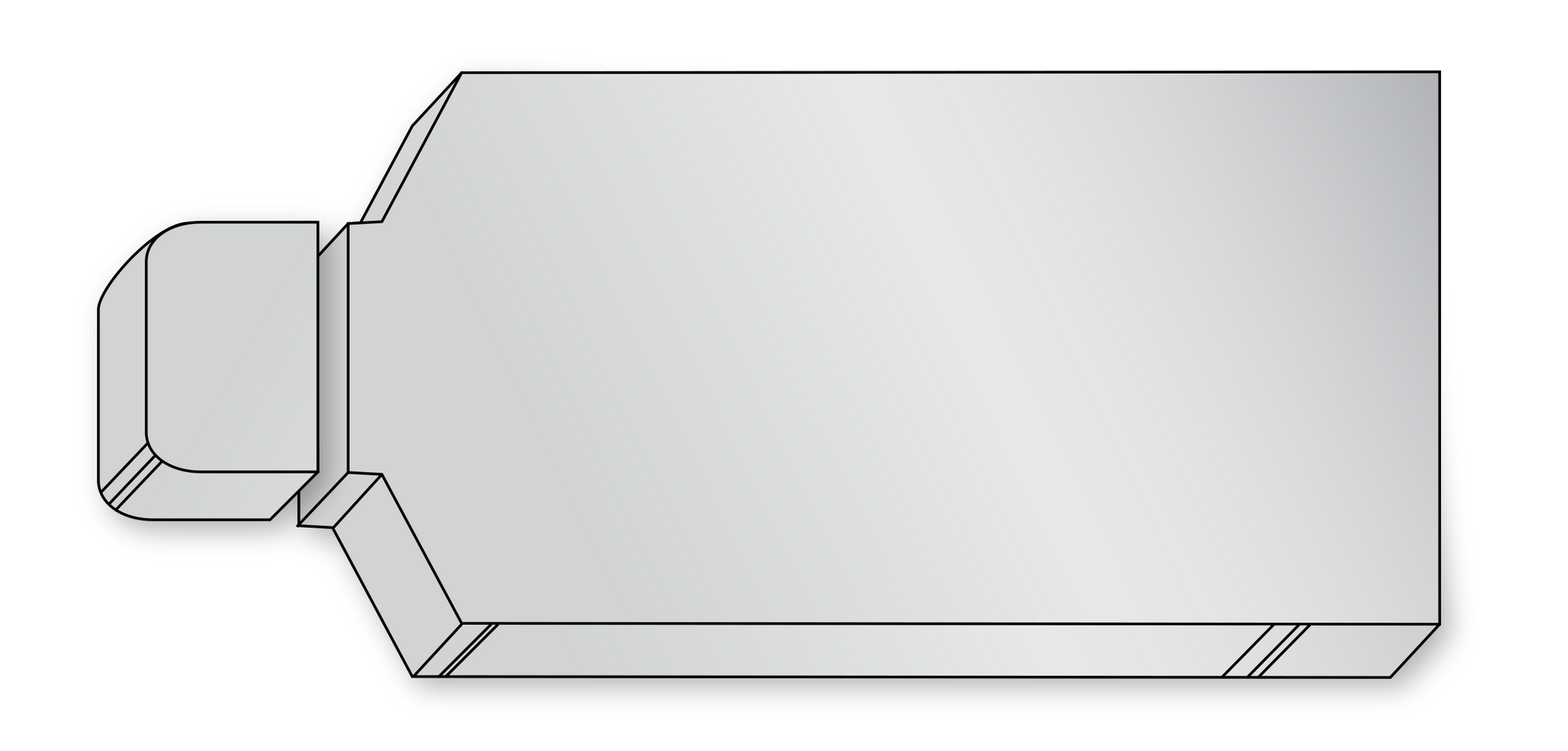 Stryker Stretcher: Eye 1089 - 2 Piece Set - Body & Flat Head - 26" Width - Ultra Comfort