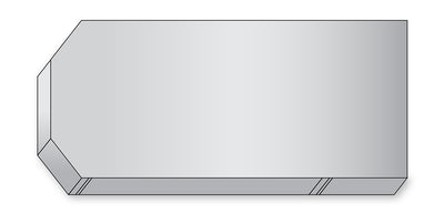 Standard Bariatric Stretcher - 24x76x4 - 8 Taper @ Head - mattress