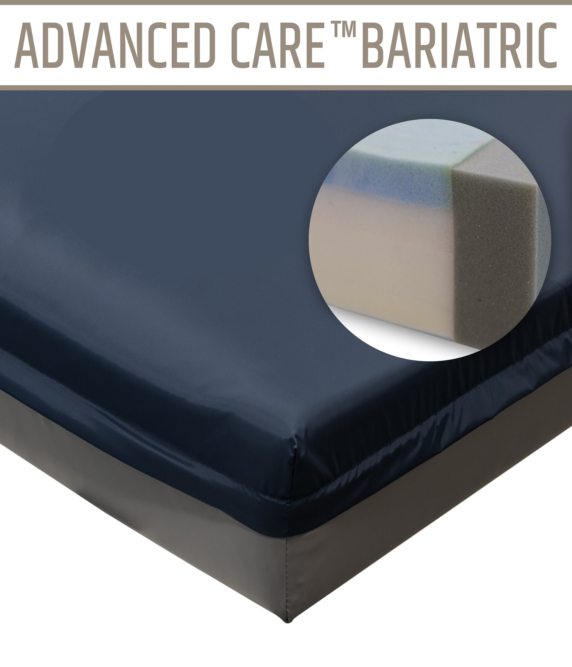 Drive Medical Bariatric Foam Mattress 48 W x 80 L